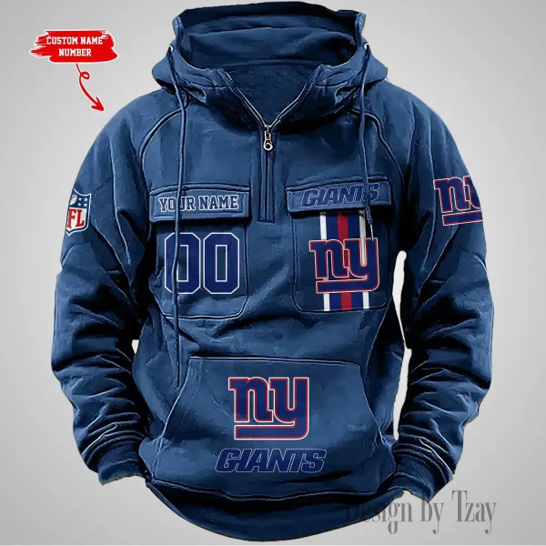 New York Giants Vintage Men Hoodie AZVMHD435 - Image 4