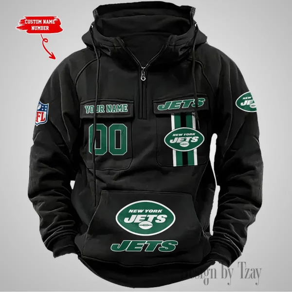 New York Jets Vintage Men Hoodie AZVMHD436