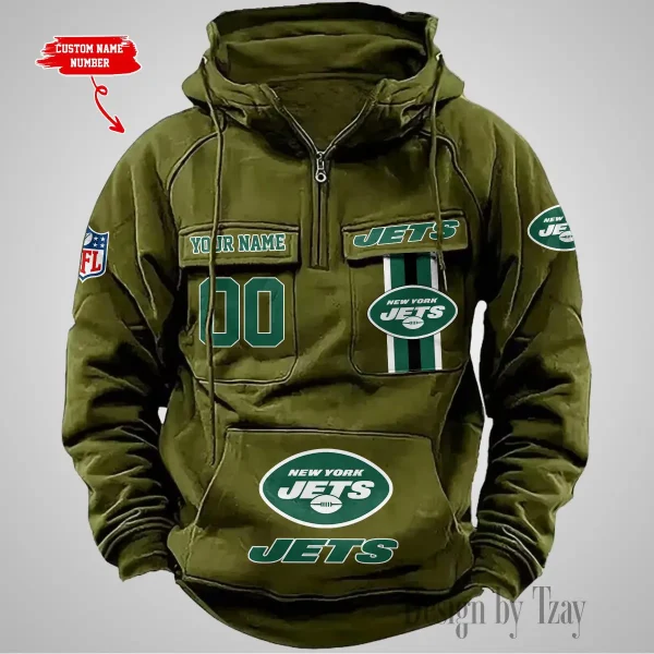 New York Jets Vintage Men Hoodie AZVMHD436 - Image 3