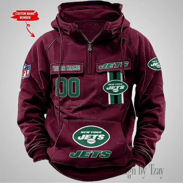 New York Jets Vintage Men Hoodie AZVMHD436 - Image 5