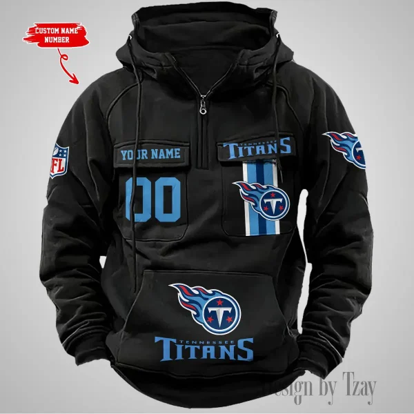 Tennessee Titans Vintage Men Hoodie AZVMHD442 - Image 2