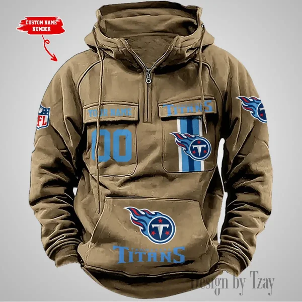 Tennessee Titans Vintage Men Hoodie AZVMHD442 - Image 3