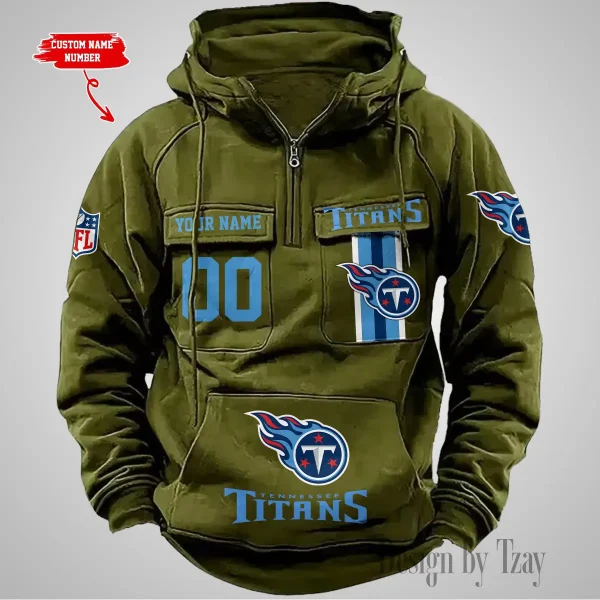 Tennessee Titans Vintage Men Hoodie AZVMHD442 - Image 4