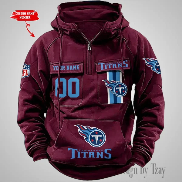 Tennessee Titans Vintage Men Hoodie AZVMHD442 - Image 5