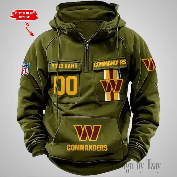 Washington Commanders Vintage Men Hoodie AZVMHD443 - Image 2