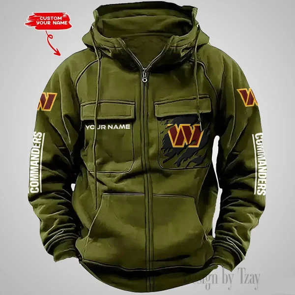 Washington Commanders Vintage Men Hoodies Zipup DV5 AZVMHD061 - Image 5