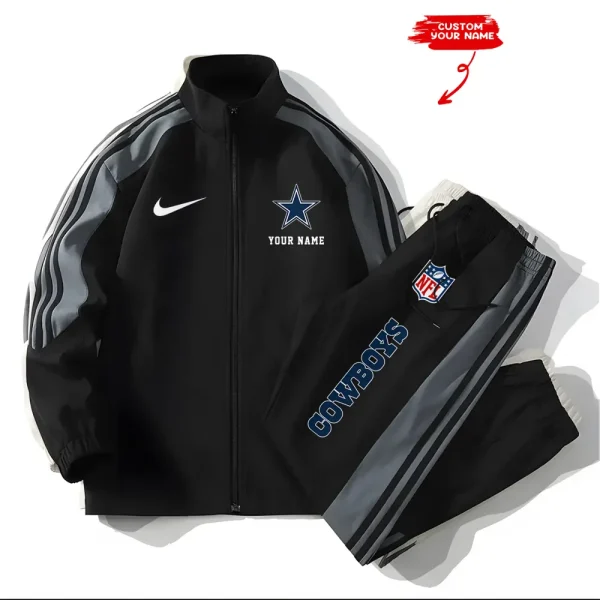 Dallas Cowboys New Style Versatile Sports Set Jacket And Pants S9VSS2PS009 - Image 2