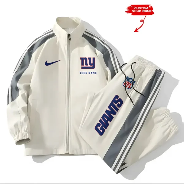 New York Giants New Style Versatile Sports Set Jacket And Pants S9VSS2PS024