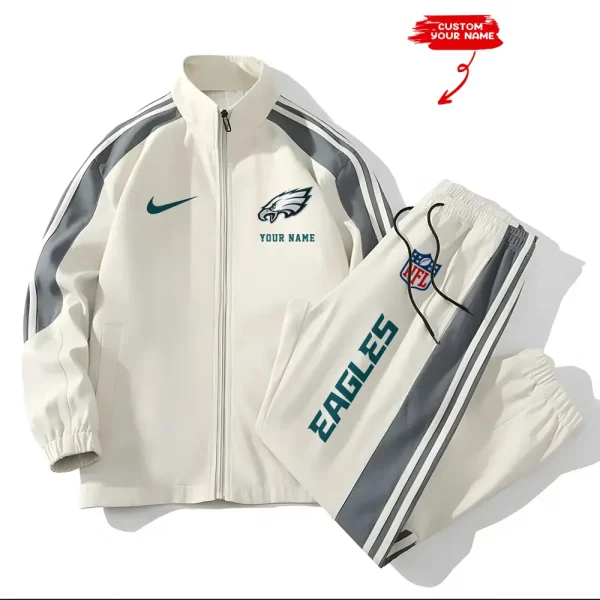 Philadelphia Eagles New Style Versatile Sports Set Jacket And Pants S9VSS2PS026