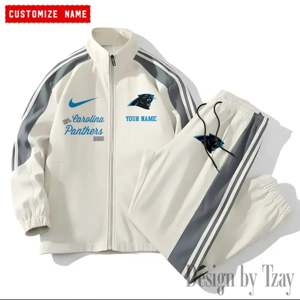 Carolina Panthers New Style Versatile Sports Set Jacket And Pants S9VSS2PS037