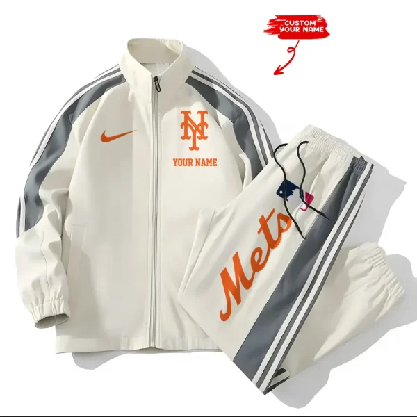 New York Mets MLB New Style Versatile Sports Set Jacket And Pants S9VSS2PS082