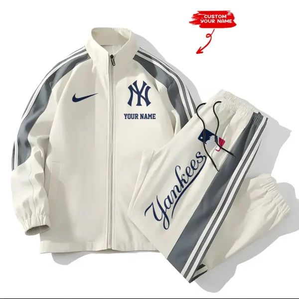 New York Yankees MLB New Style Versatile Sports Set Jacket And Pants S9VSS2PS083