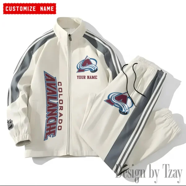 Colorado Avalanche NHL New Style Versatile Sports Set Jacket And Pants S9VSS2PS126