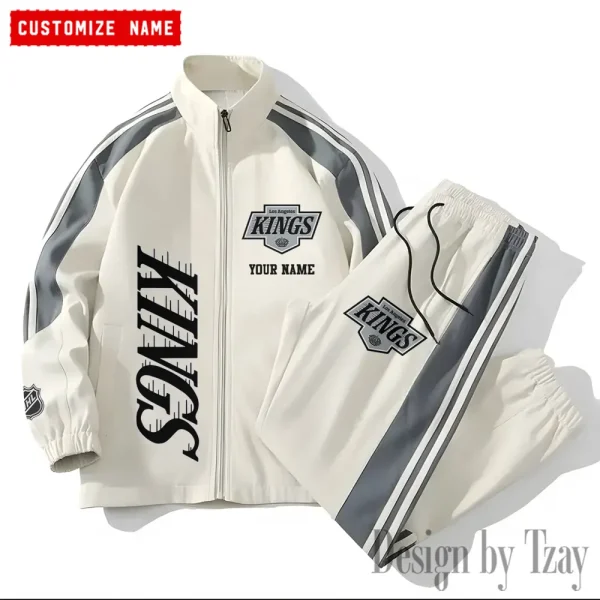 Los Angeles Kings NHL New Style Versatile Sports Set Jacket And Pants S9VSS2PS132