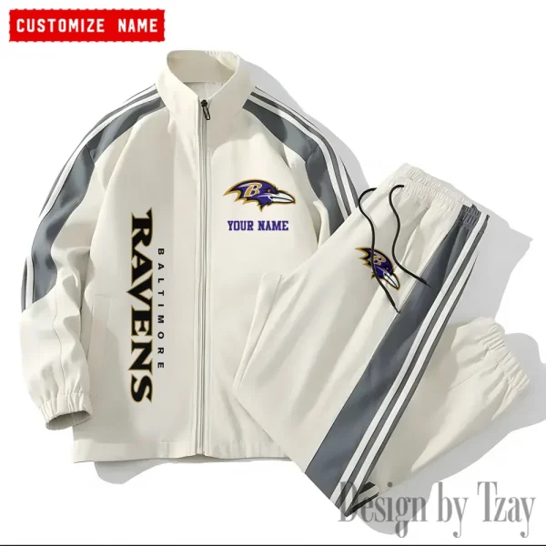 Baltimore Ravens NFL New Style Versatile Sports Set Jacket And Pants S9VSS2PS189