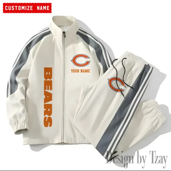 Chicago Bears NFL New Style Versatile Sports Set Jacket And Pants S9VSS2PS192