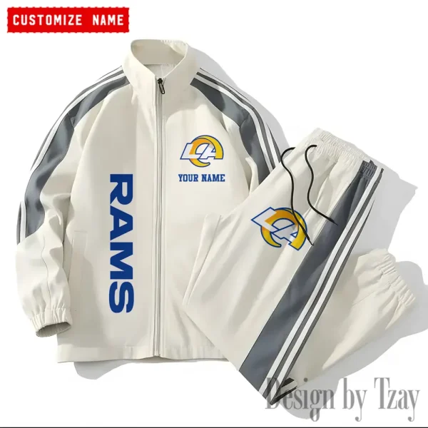 Los Angeles Rams NFL New Style Versatile Sports Set Jacket And Pants S9VSS2PS205