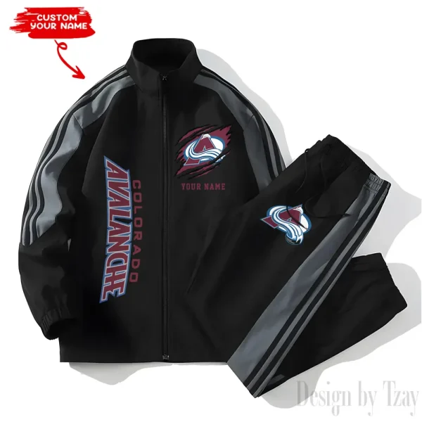 Colorado Avalanche NHL New Style Versatile Sports Set Jacket And Pants S9VSS2PS270