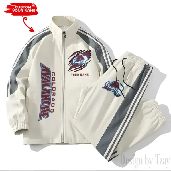 Colorado Avalanche NHL New Style Versatile Sports Set Jacket And Pants S9VSS2PS270 - Image 2