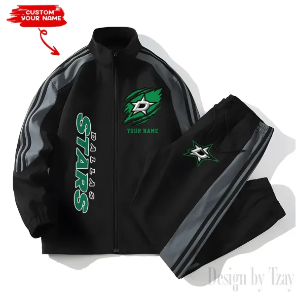 Dallas Stars NHL New Style Versatile Sports Set Jacket And Pants S9VSS2PS272