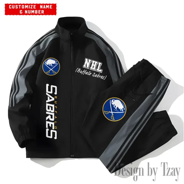 Buffalo Sabres NHL New Style Versatile Sports Set Jacket And Pants S9VSS2PS251 - Image 2