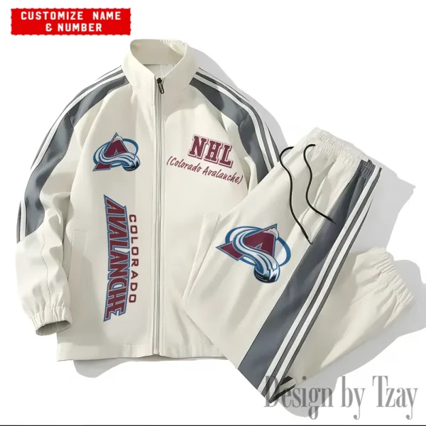 Colorado Avalanche NHL New Style Versatile Sports Set Jacket And Pants S9VSS2PS255