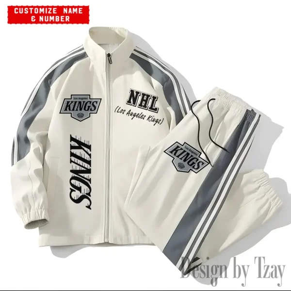 Los Angeles Kings NHL New Style Versatile Sports Set Jacket And Pants S9VSS2PS261