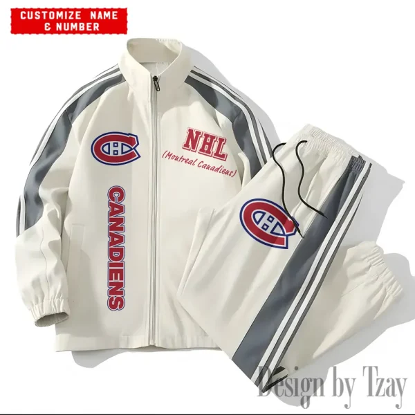 Montreal Canadiens NHL New Style Versatile Sports Set Jacket And Pants S9VSS2PS263