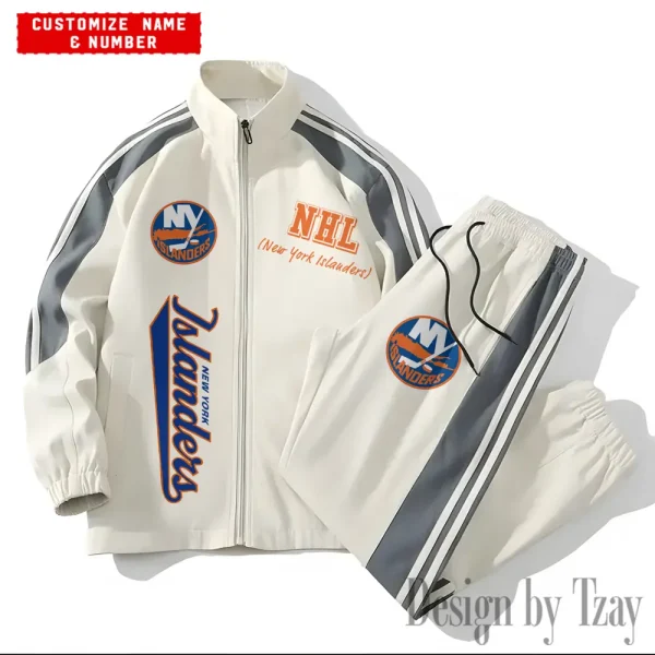 New York Islanders NHL New Style Versatile Sports Set Jacket And Pants S9VSS2PS298