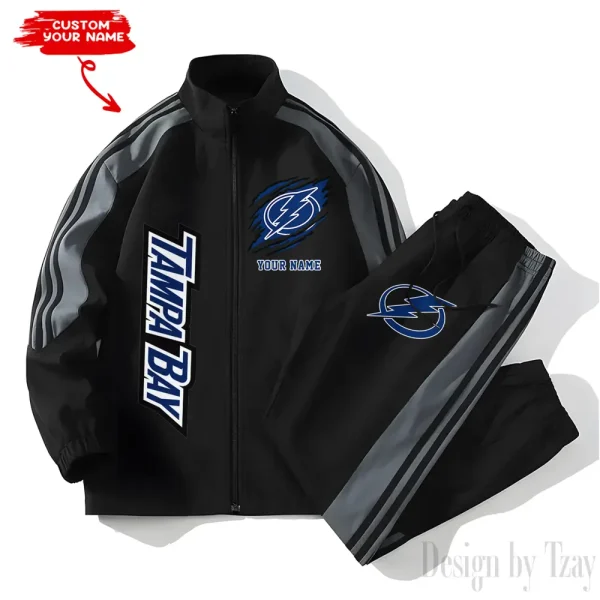 Tampa Bay Lightning NHL New Style Versatile Sports Set Jacket And Pants S9VSS2PS289