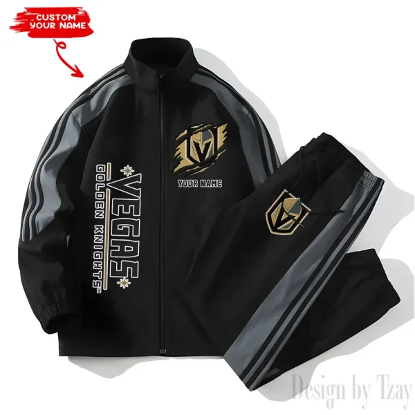 Vegas Golden Knights NHL New Style Versatile Sports Set Jacket And Pants S9VSS2PS293 - Image 2