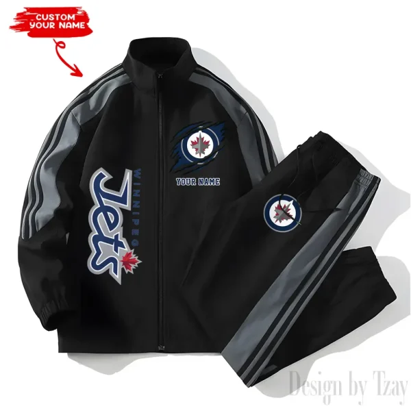 Winnipeg Jets NHL New Style Versatile Sports Set Jacket And Pants S9VSS2PS295