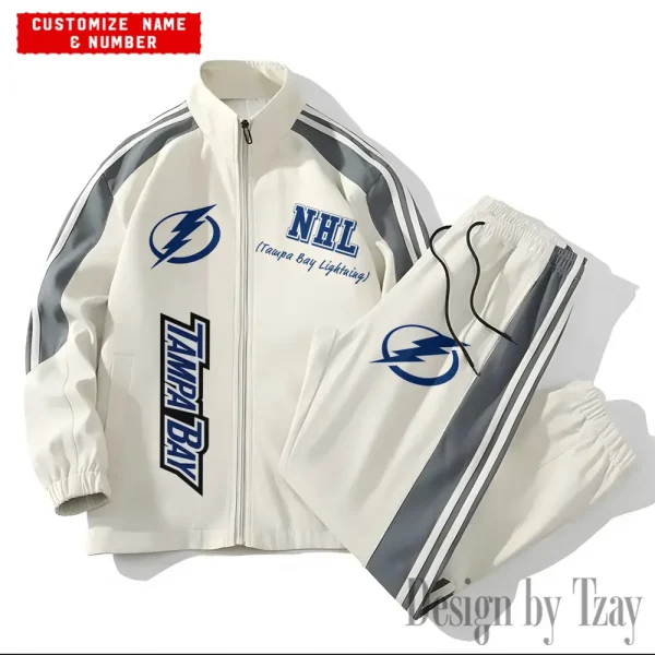 Tampa Bay Lightning NHL New Style Versatile Sports Set Jacket And Pants S9VSS2PS306