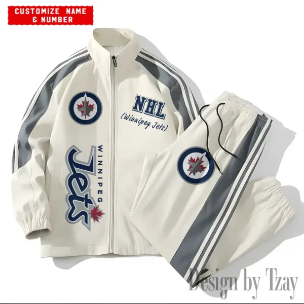 Winnipeg Jets NHL New Style Versatile Sports Set Jacket And Pants S9VSS2PS312