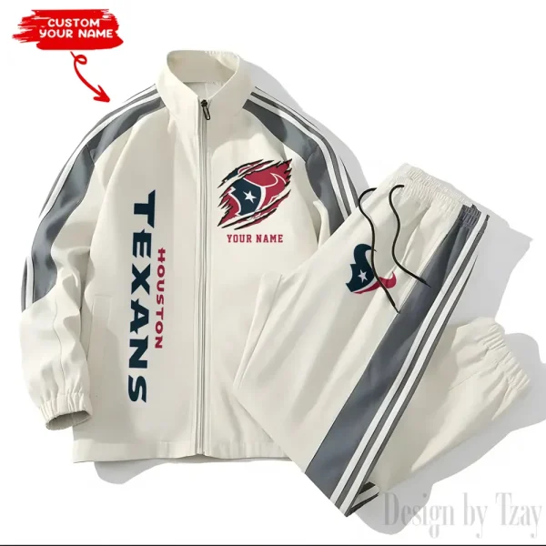 Houston Texans NFL New Style Versatile Sports Set Jacket And Pants S9VSS2PS355