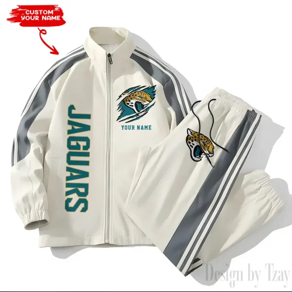 Jacksonville Jaguars NFL New Style Versatile Sports Set Jacket And Pants S9VSS2PS357