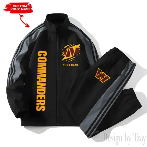 Washington Commanders NFL New Style Versatile Sports Set Jacket And Pants S9VSS2PS374 - Image 2