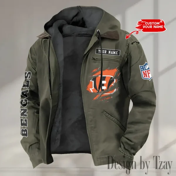 Cincinnati Bengals Winter Thick Warm Plush Zipper Men Jacket trending 2025 ANZPJH007