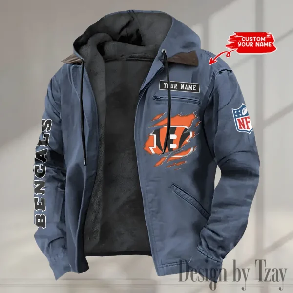 Cincinnati Bengals Winter Thick Warm Plush Zipper Men Jacket trending 2025 ANZPJH007 - Image 4