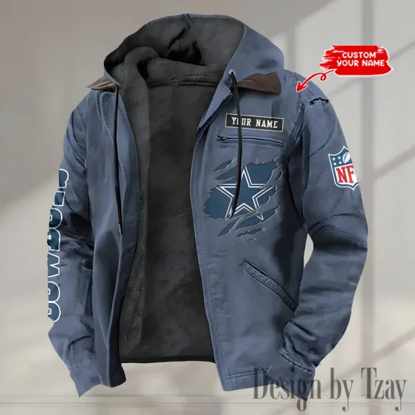 Dallas Cowboys Winter Thick Warm Plush Zipper Men Jacket trending 2025 ANZPJH009