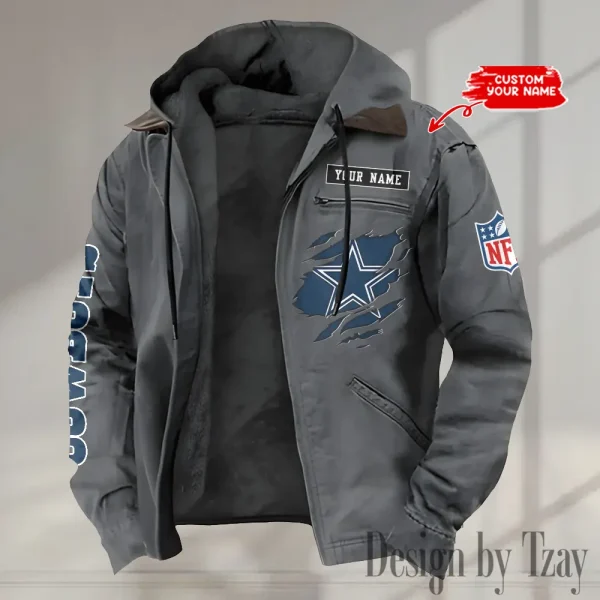 Dallas Cowboys Winter Thick Warm Plush Zipper Men Jacket trending 2025 ANZPJH009 - Image 4