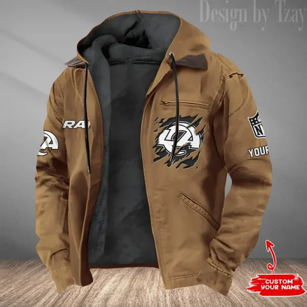 Los Angeles Rams Winter Thick Warm Plush Zipper Men Jacket Trending 2025 ANZPJH052 - Image 4