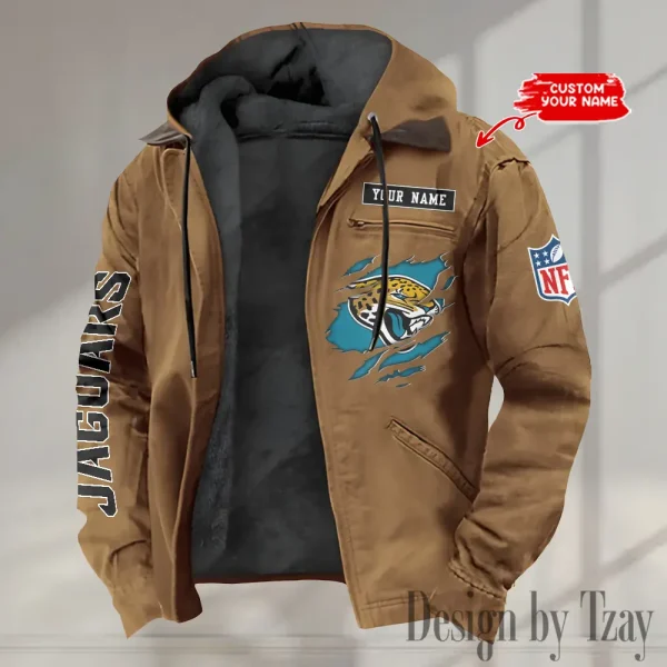 Jacksonville Jaguars Winter Thick Warm Plush Zipper Men Jacket trending 2025 ANZPJH015