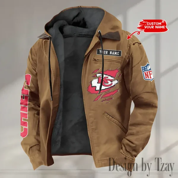 Kansas City Chiefs Winter Thick Warm Plush Zipper Men Jacket trending 2025 ANZPJH016