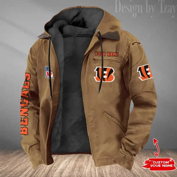 Cincinnati Bengals Winter Thick Warm Plush Zipper Men Jacket Trending 2025 ANZPJH072