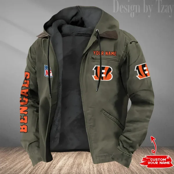 Cincinnati Bengals Winter Thick Warm Plush Zipper Men Jacket Trending 2025 ANZPJH072 - Image 4