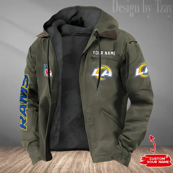 Los Angeles Rams Winter Thick Warm Plush Zipper Men Jacket Trending 2025 ANZPJH084 - Image 4