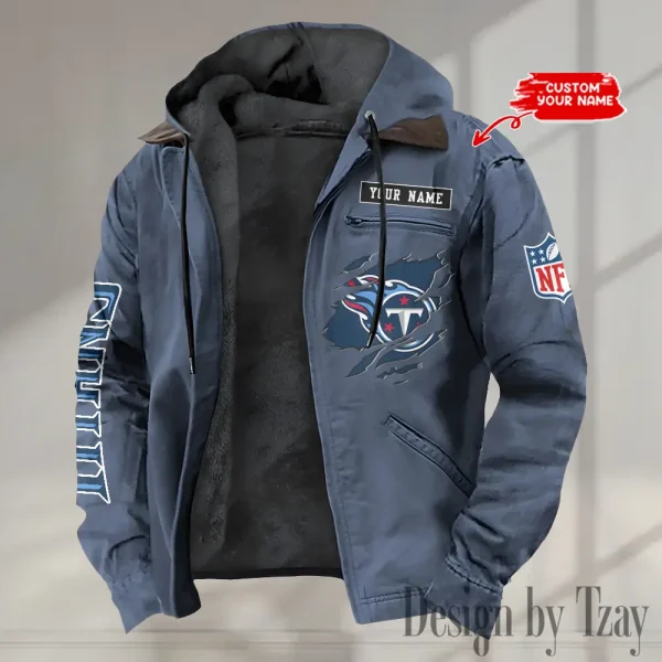 Tennessee Titans Winter Thick Warm Plush Zipper Men Jacket trending 2025 ANZPJH018 - Image 3