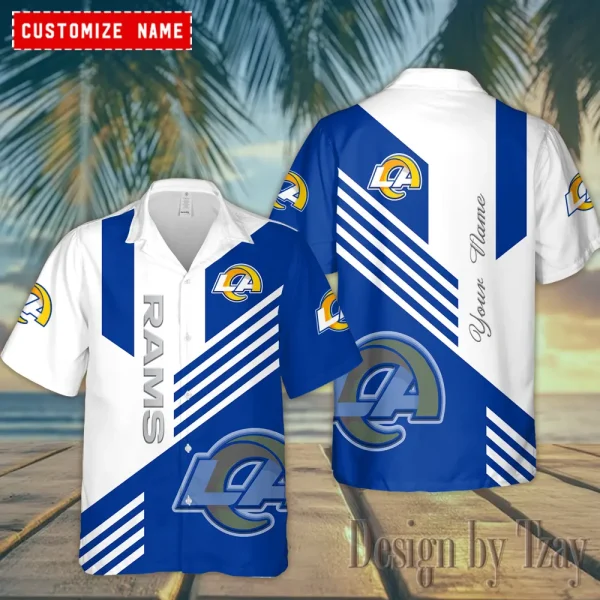 Los Angeles Rams Tropical Hawaiian Shirt Trending 2025 ANZ-AZHWS751