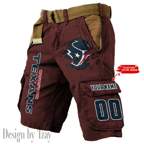 Houston Texans Men Cargo Shorts (Belt Not Included) trending 2025 ANZ-S9MCS315